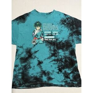 My Hero Academia, Izuku Midoriya, Tie-dye Tee, anime, men's xl t-shirt #707